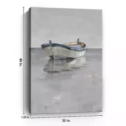 Kirklands Home Boat on the Horizon Canvas Art Print Gray Sale