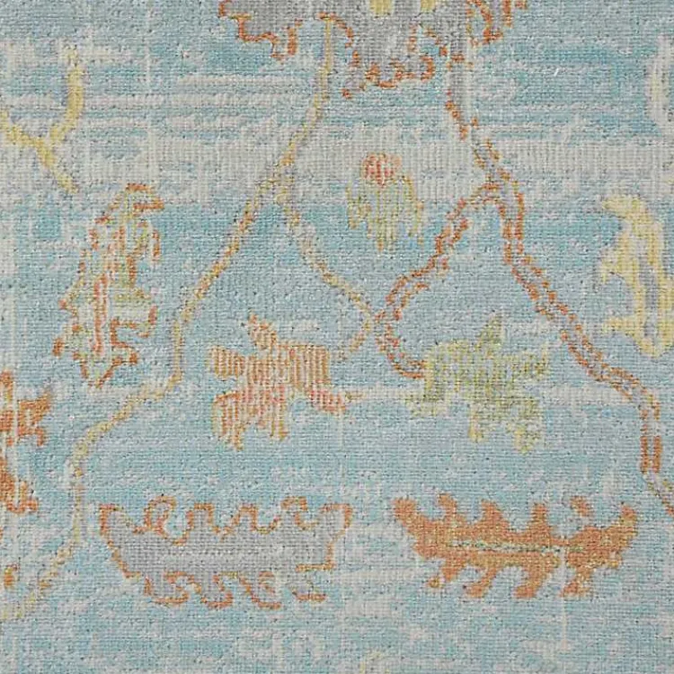 Kirklands Home Bohemian Gretna Aqua Beige Accent Rug, 2x3 Outlet