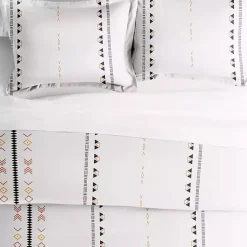 Kirklands Home Bohemian Stripe 3-pc. King Duvet Cover Set White Outlet