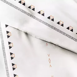 Kirklands Home Bohemian Stripe 3-pc. Queen Duvet Cover Set White