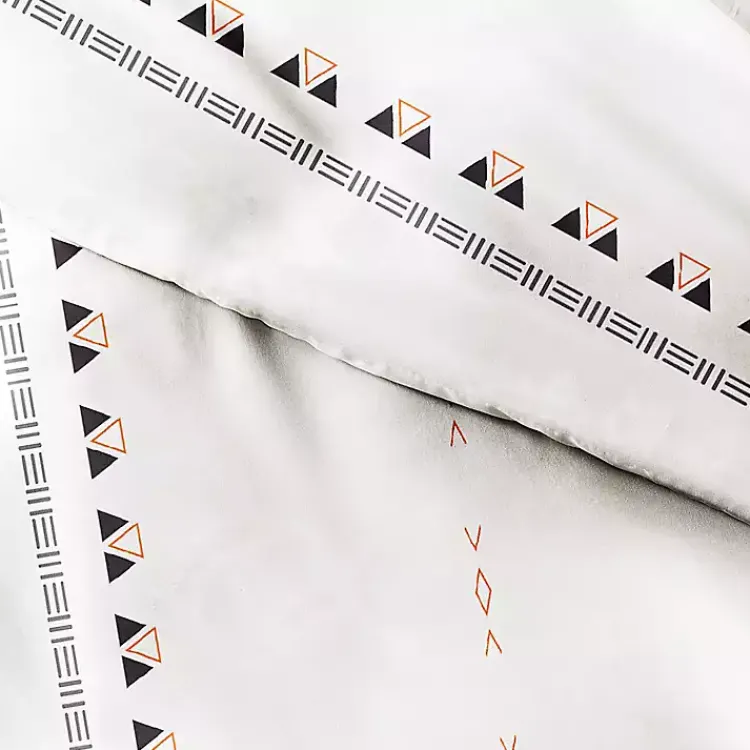 Kirklands Home Bohemian Stripe 3-pc. Queen Duvet Cover Set White