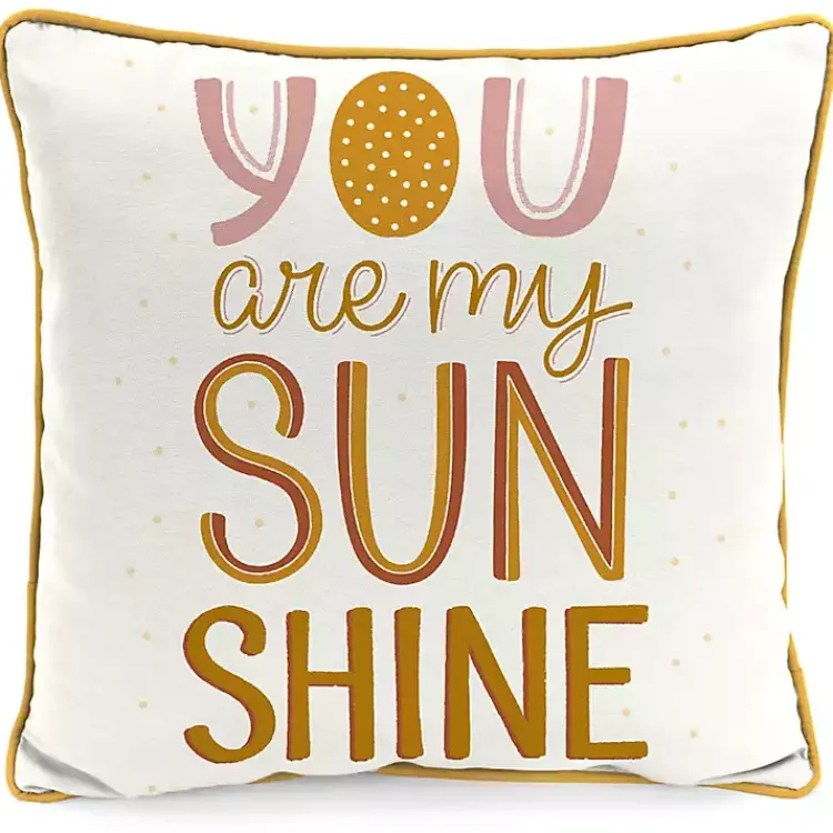 Kirklands Home Boho You Are My Sunshine Outdoor Pillow Sale