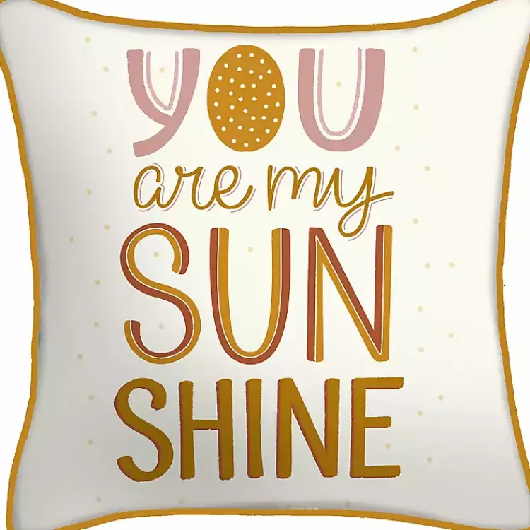 Kirklands Home Boho You Are My Sunshine Outdoor Pillow Sale