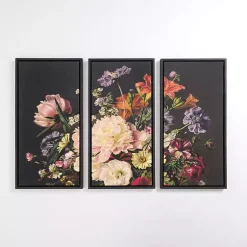 Kirklands Home Bold Bouquet Framed Art Prints, Set of 3 Multi Best