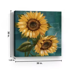 Kirklands Home Bold Sunflowers Canvas Art Print, 30x30 in.