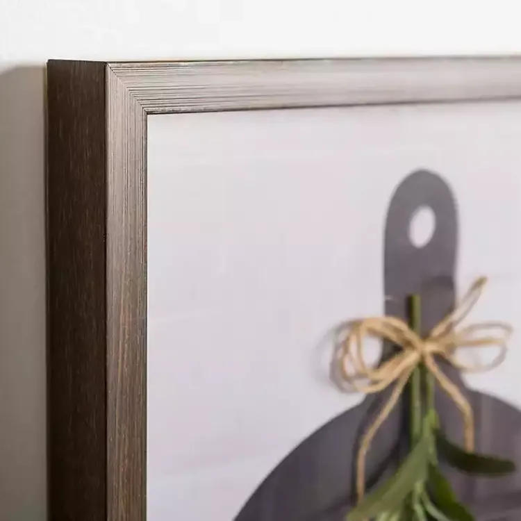Kirklands Home Bon Appetit Cutting Board Shadowbox Wall Plaque New