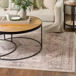 Kirklands Home Bone Rosette Area Rug, 5x7 Sale