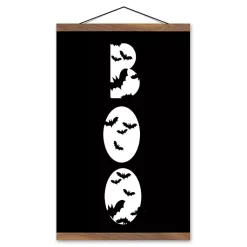 Halloween>Kirklands Home Boo Bats Hanging Halloween Wall Art