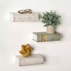 Kirklands Home Book Floating Shelves, Set of 3 Hot