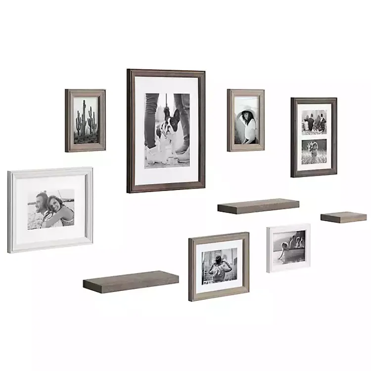 Kirklands Home Bordeaux 10-pc. Gallery Wall Frame and Shelf Set Best