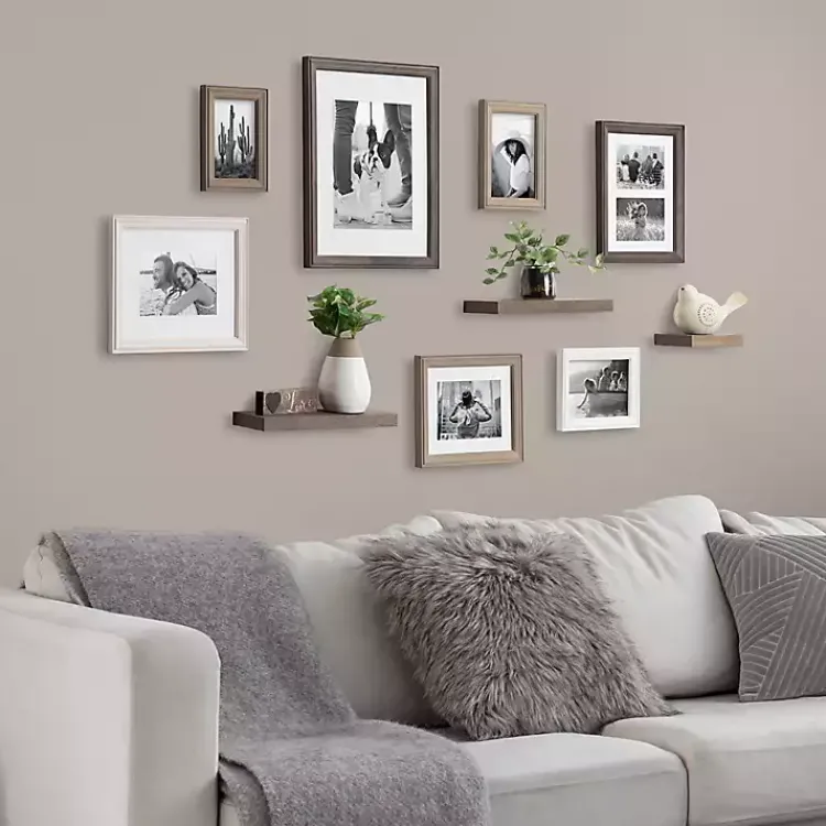 Kirklands Home Bordeaux 10-pc. Gallery Wall Frame and Shelf Set Best