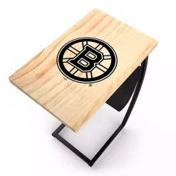 Kirklands Home Boston Bruins Wood C-Table Tan