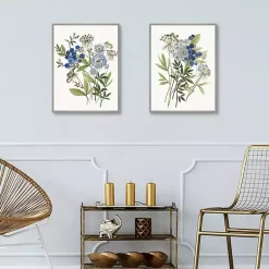 Kirklands Home Botana 2-pc. Framed Canvas Art Print Set White Hot