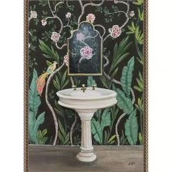 Kirklands Home Botanical Bath I Canvas Art Print Clearance