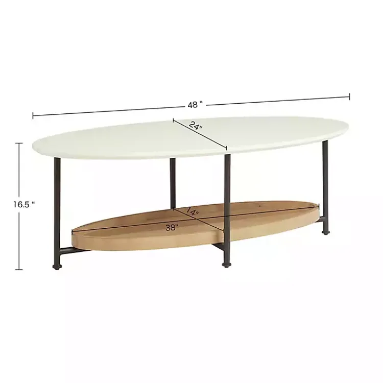 Kirklands Home Bowie Wood and Metal Coffee Table Hot