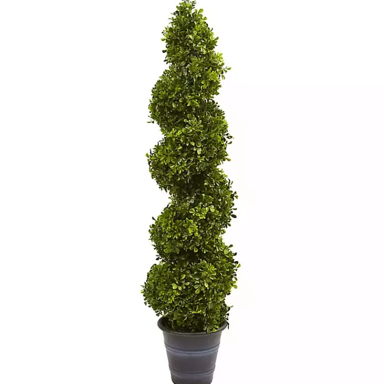 Trees & Topiaries>Kirklands Home Boxwood Spiral Topiary, 48 in.