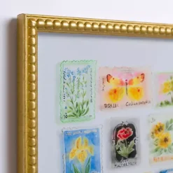 Kirklands Home Brackeen Postage Stamps Framed Art Print Multi Sale