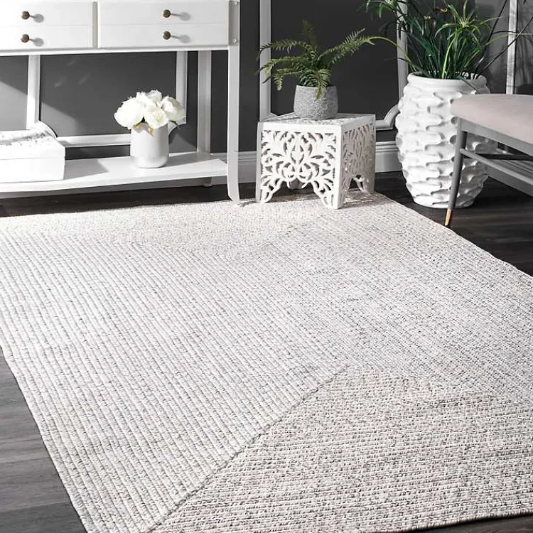 Kirklands Home Braided Leah Indoor/Outdoor Area Rug, 3x5 Ivory New