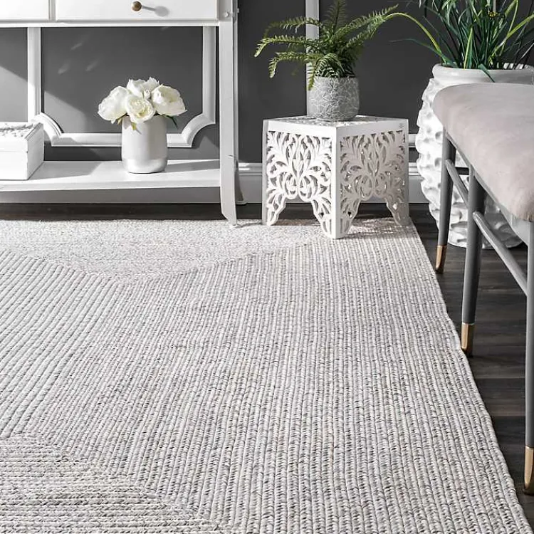 Kirklands Home Braided Leah Indoor/Outdoor Area Rug, 3x5 Ivory New