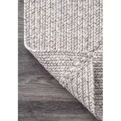 Kirklands Home Braided Leah Indoor/Outdoor Area Rug, 3x5 Ivory New
