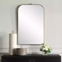 Kirklands Home Brass Cassidy Arch Wall Mirror Sale