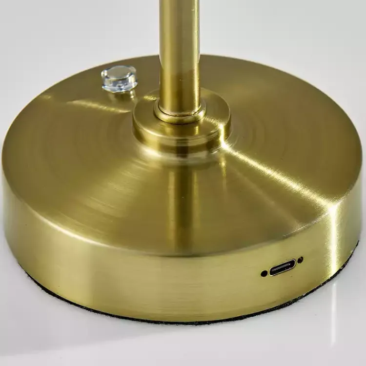 Kirklands Home Brass Metal Cone Shade Cordless Table Lamp Gold Online