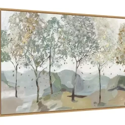 Kirklands Home Breezy Landscape Trees I Framed Canvas Art Print Best