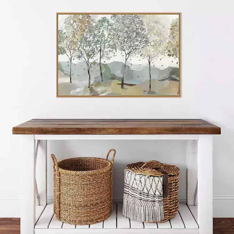 Kirklands Home Breezy Landscape Trees I Framed Canvas Art Print Best