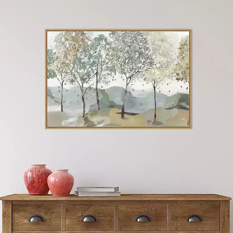 Kirklands Home Breezy Landscape Trees I Framed Canvas Art Print Best