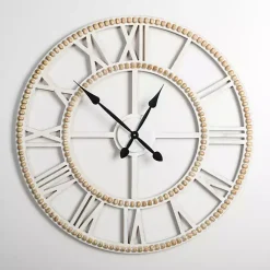 Kirklands Home Brett Beaded Wood Wall Clock Online
