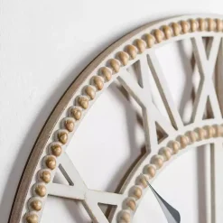 Kirklands Home Brett Beaded Wood Wall Clock Online