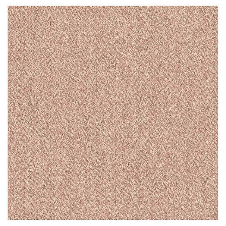Kirklands Home Brick Textured Cross Woven Peel & Stick Wallpaper Pink Hot