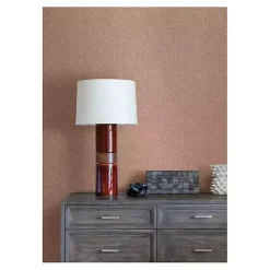 Kirklands Home Brick Textured Cross Woven Peel & Stick Wallpaper Pink Hot