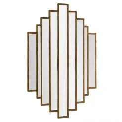 Kirklands Home Briggs Gold Metal Panels Wall Mirror Outlet