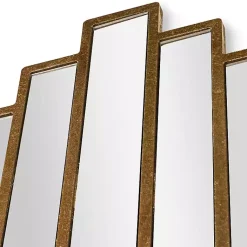 Kirklands Home Briggs Gold Metal Panels Wall Mirror Outlet