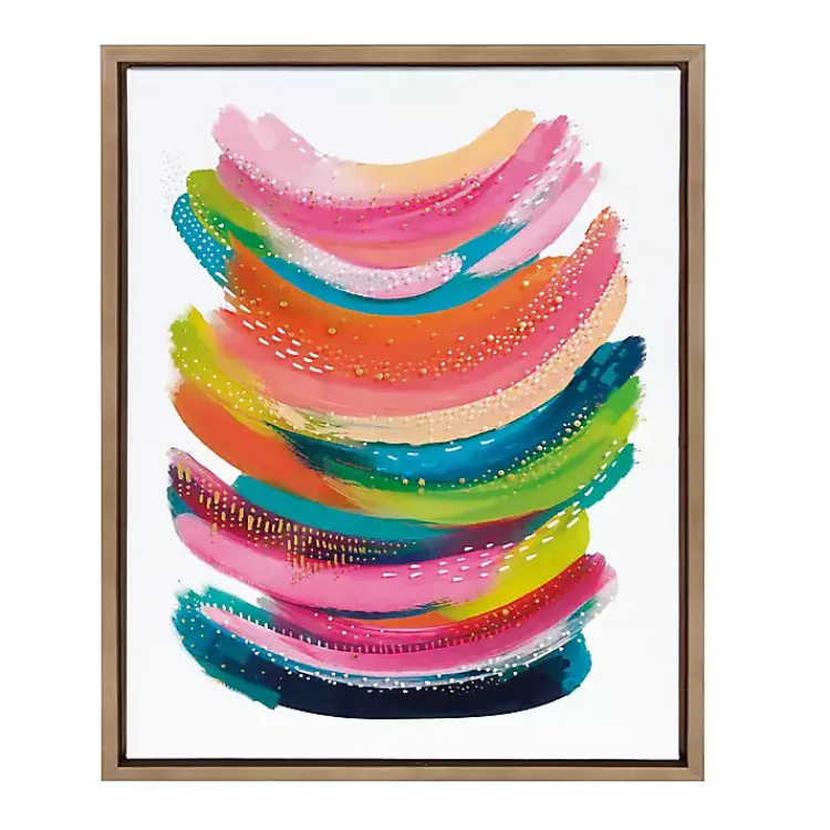 Kirklands Home Bright Abstract Framed Canvas Art Print Online