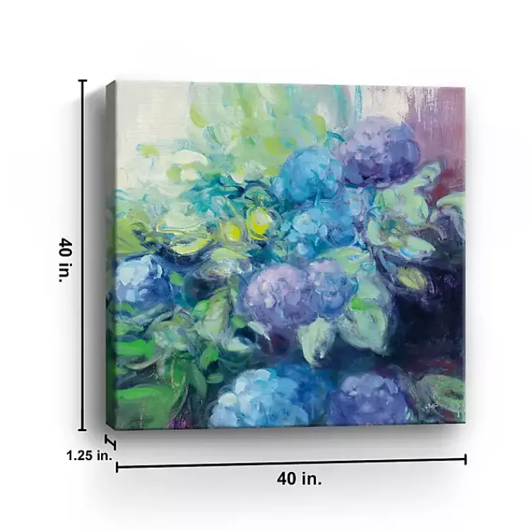 Kirklands Home Bright Blooming Hydrangea Canvas Wall Art Discount
