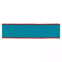 Christmas Decorations>Kirklands Home Bright Wool 5 yd Christmas Ribbons, Set of 2 Blue