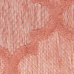 Kirklands Home Bright Coral Trellis Outdoor Area Rug, 4x6 Discount