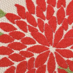 Kirklands Home Bright Leaves Round Outdoor Area Rug, 5x5 Discount