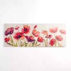 Kirklands Home Bright Red Poppies Canvas Art Print Best