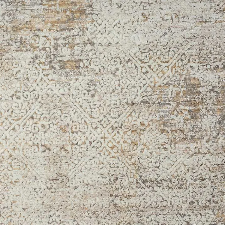 Kirklands Home Brisbane Beige Faded Damask Area Rug, 2x3 Hot