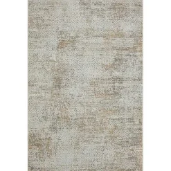 Kirklands Home Brisbane Beige Faded Damask Area Rug, 8x10 New