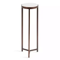 Kirklands Home Bronze Angular Marble Accent Table Gold Sale