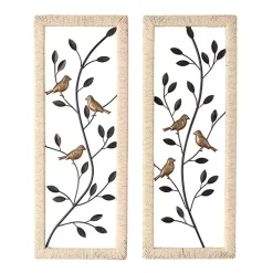 Kirklands Home Bronze Bird and Branch Wall Plaques, Set of 2 Hot