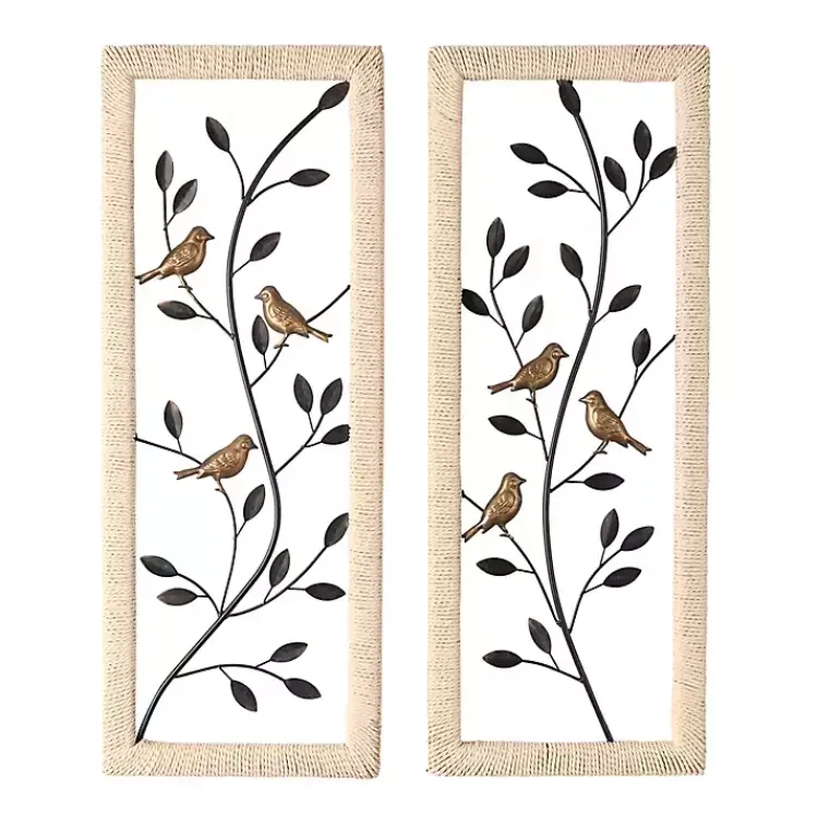 Kirklands Home Bronze Bird and Branch Wall Plaques, Set of 2 Hot