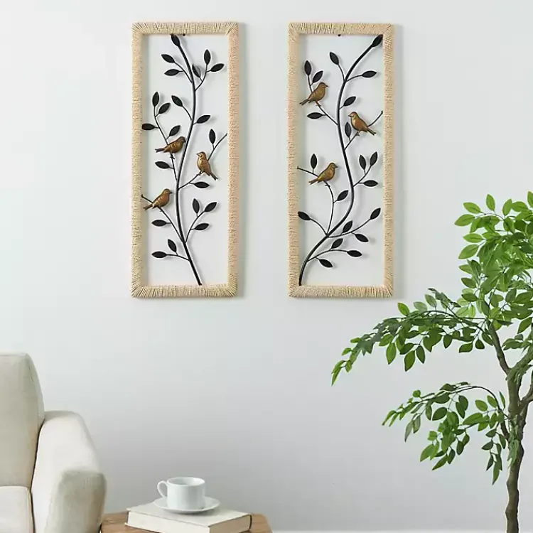 Kirklands Home Bronze Bird and Branch Wall Plaques, Set of 2 Hot