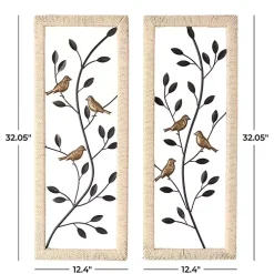 Kirklands Home Bronze Bird and Branch Wall Plaques, Set of 2 Hot