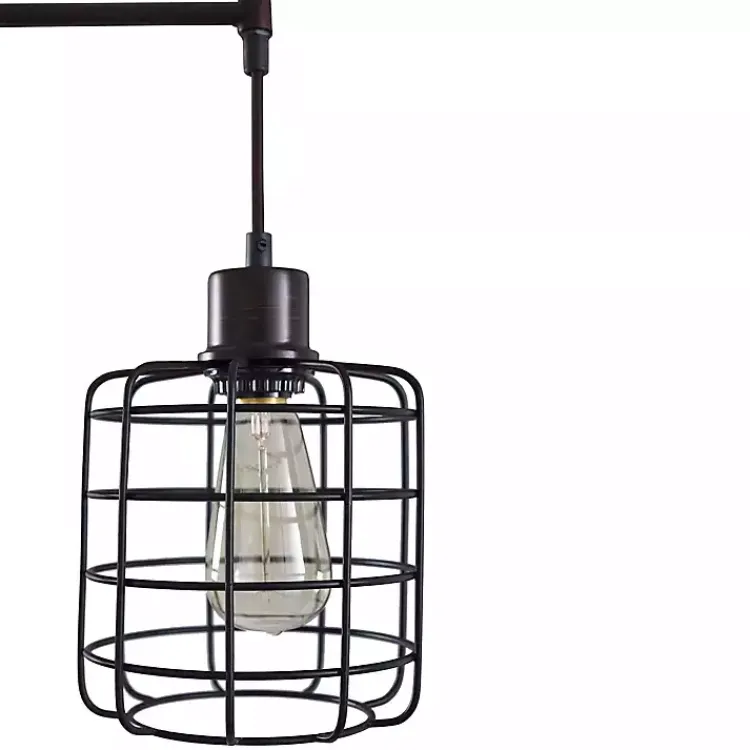 Kirklands Home Bronze Caged Metal 3-Tier Floor Lamp Brown Clearance