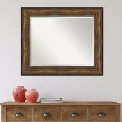 Kirklands Home Bronze Frame Beveled Mirror, 35.5x29.5 in. Discount